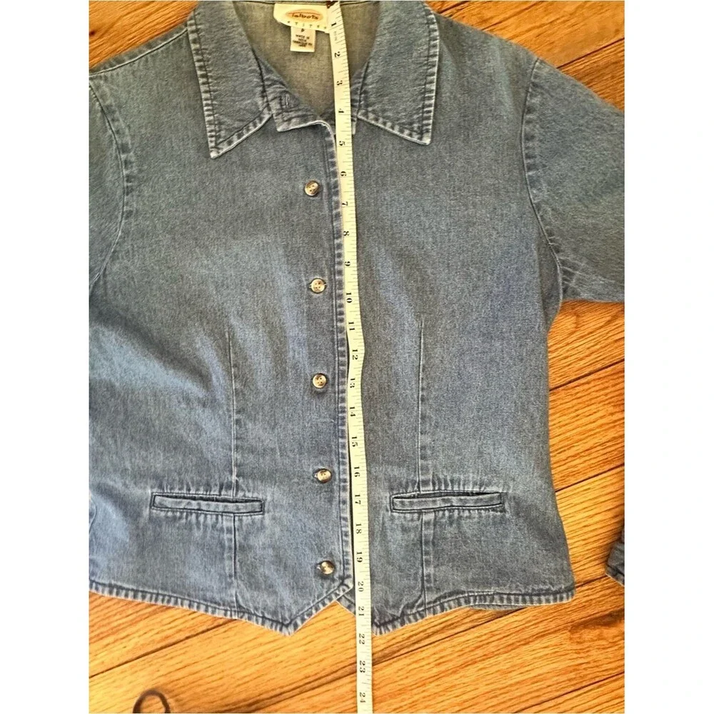 Talbots Classic Blue Denim Button-Front Jacket
